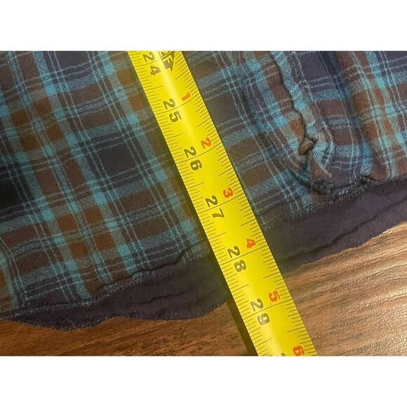 Carbon 2 Cobolt Men's Plaid Blue Brown Shirt‎ Large - Picture 7 of 7